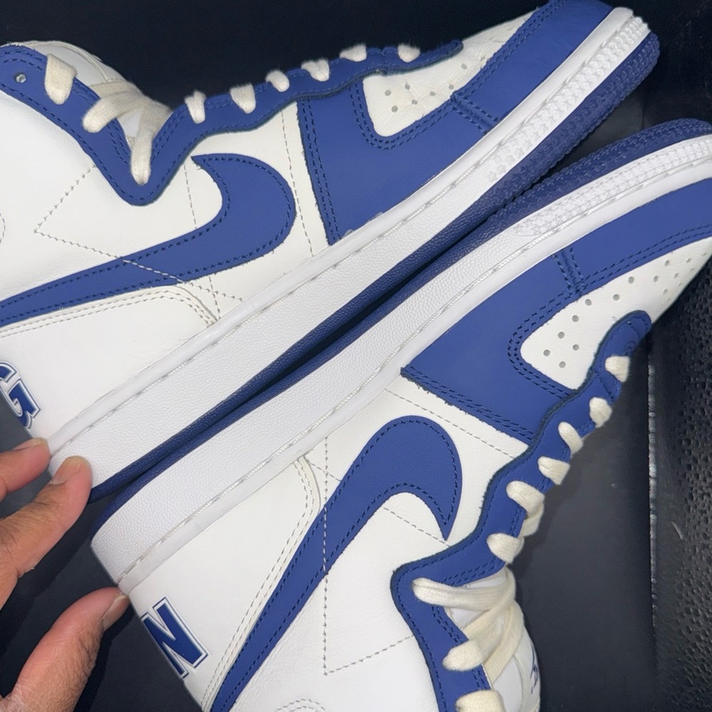 Size 6.5 - Comme des Garçons Homme Plus x Nike Terminator High Navy, FD4159-100 - Picture 7 of 11